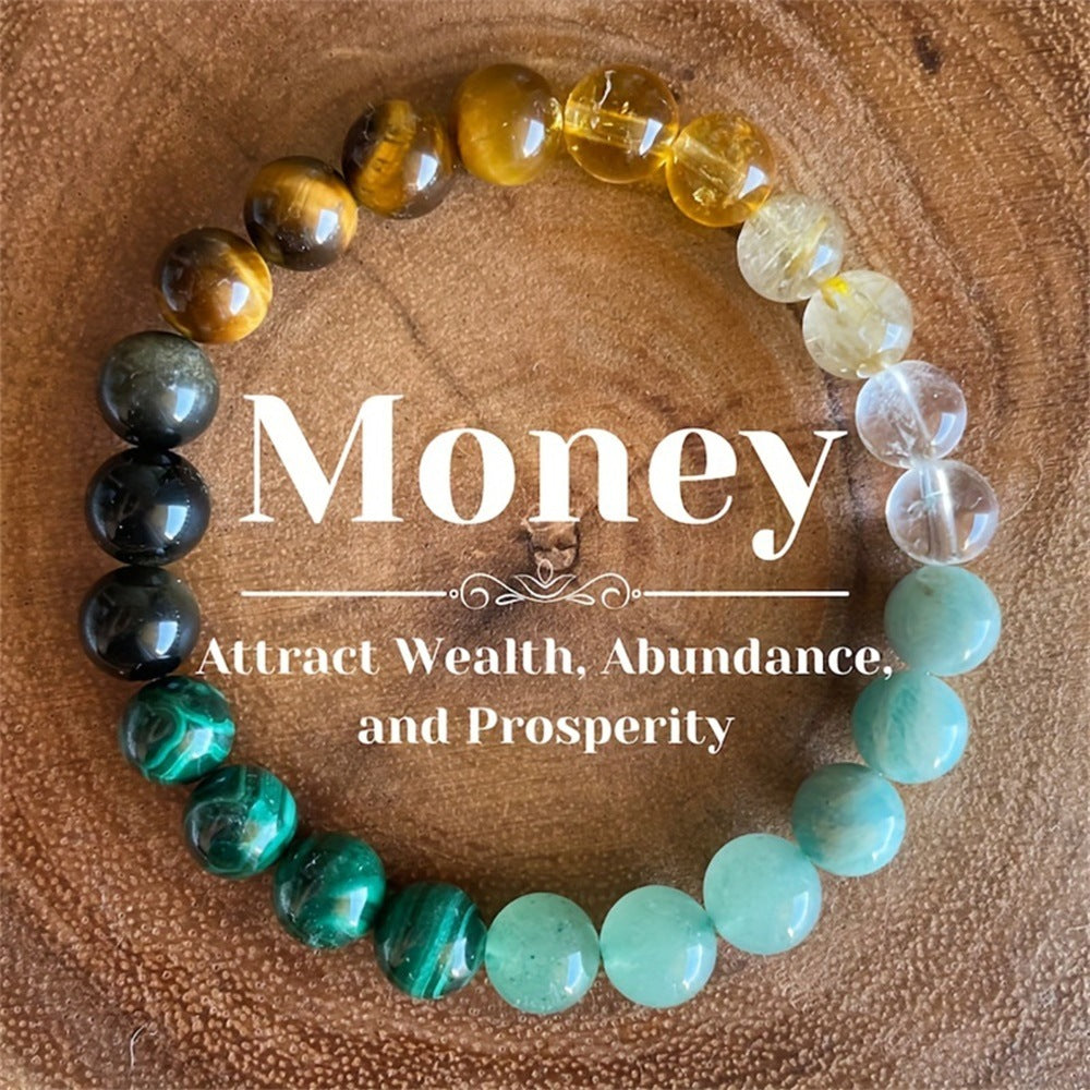 Natural Citrine & Obsidian Pixiu Wealth Bracelet - Feng Shui Protection